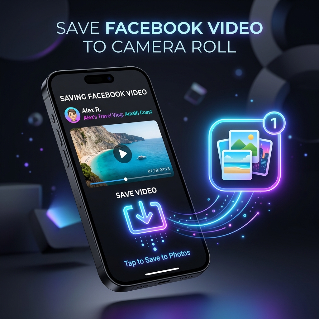 Save Facebook Videos to iPhone Camera Roll